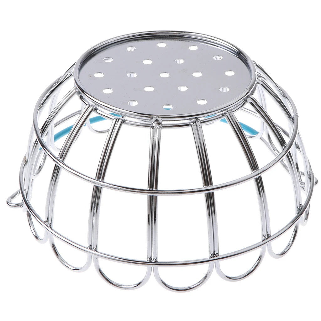 Kids Mini Metal Supermarket Shopping Basket For Kitchen Fruit Vegetable Food Grocery Storage Pretend Play Tools Toy Gifts Blue