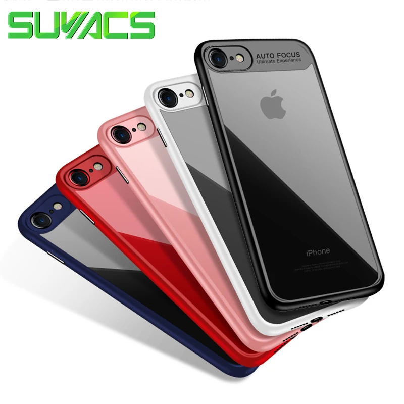 

SUYACS "Auto Focus" English Letters For iPhone 5 5S SE 6 6S 7 8 Plus X XS MAX XR PC & TPU Ultra Thin Shockproof Cover Cases