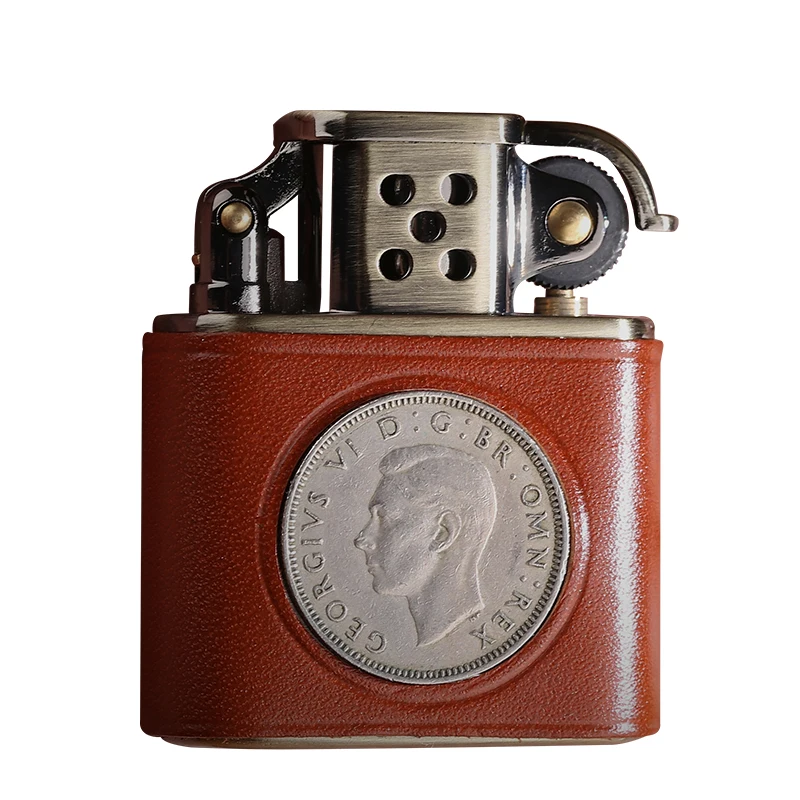 

Cigarette lighter smoking fuel lighter with free flint kerosene lighter gift smoke pipe