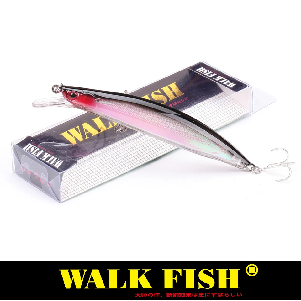 

Walk Fish 1Pcs Fishing Lure Minnow Professional Bait 13cm 22g Hard Swim Bait for Pike Bass Fishing Tackle