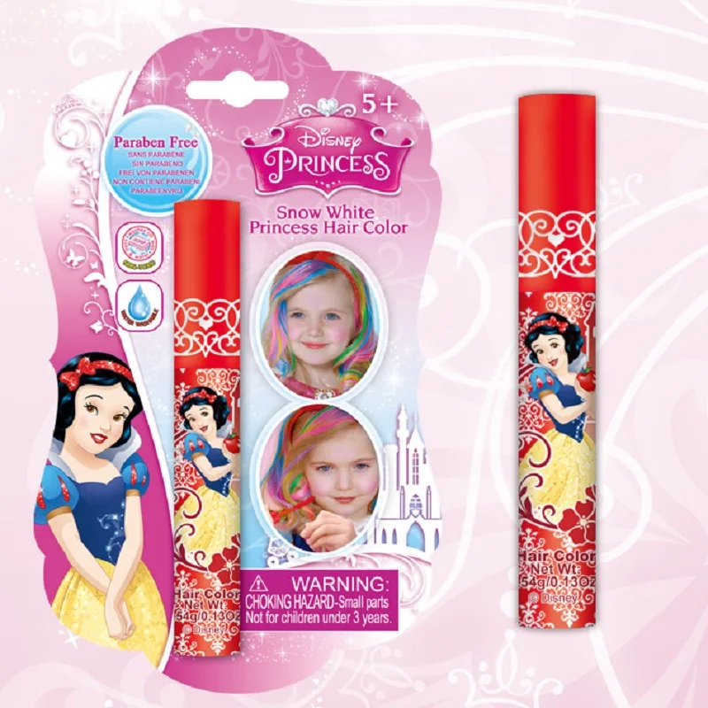 Дисней Принцесса осветляющие волосы цветные ручки детский макияж девочка Косметика дом игрушки подарок на день рождения игрушки игры для девочек