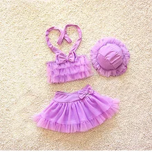 Sunny eva Девушка Бикини рюшами купальное платье для обувь девочек Купальник с шорты женщин Детские Купальник, на бретелях платье