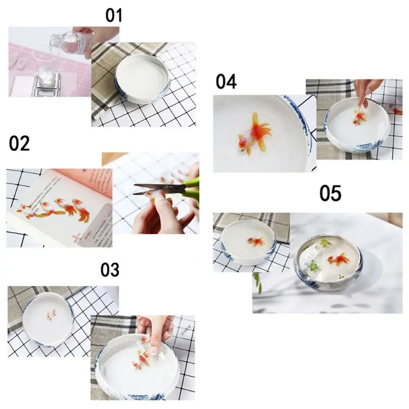 

1pc UV Epoxy Resin Crafts Materials Filler Sticker Floral Colorful Translucent Crystal Animal Landscape DIY Jewelry Making Tool