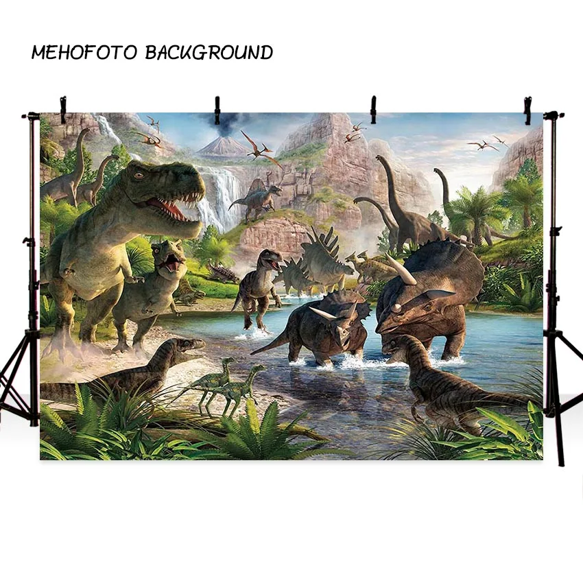 MEHOFOTO Vinyl Jurassic Park Dinosaur Birthday Party Custom Photo Background Studio Photography Backdrops for Photo Studio MEHOFOTO Vinyl Jurassic Park Dinosaur Birthday Party Custom Photo Background Studio Photography Backdrops for Photo Studio