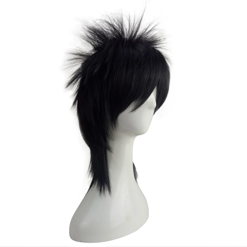 Crespo em Camadas Perucas de Fibra de Alta Hairjoy Masculino Peruca Cabelo Comprimento Médio Homem Cosplay Temperatura Sintética 7 Cores Disponíveis 13 Peruca masculina em camadas de cabelo encaracolado