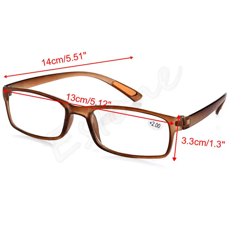 A40 New Unisex Resin Framed Reading Glasses +1.00 1.50 2.00 2.50 3.00 3.50 4.00 Diopter  Free Shipping