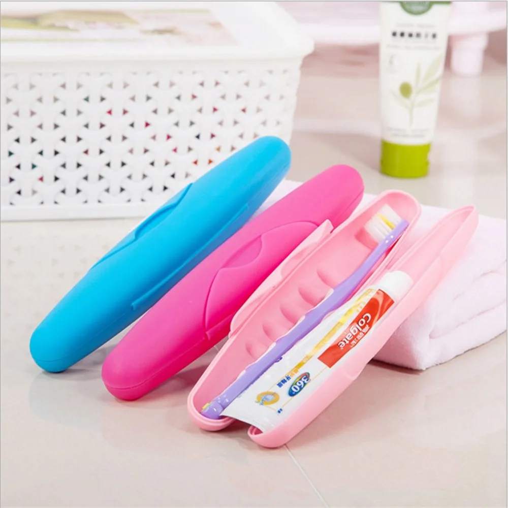 ABS Portable Travel Plastic Lock Design Toothbrush Case Brush Protective Cover Boxin Toothbrush