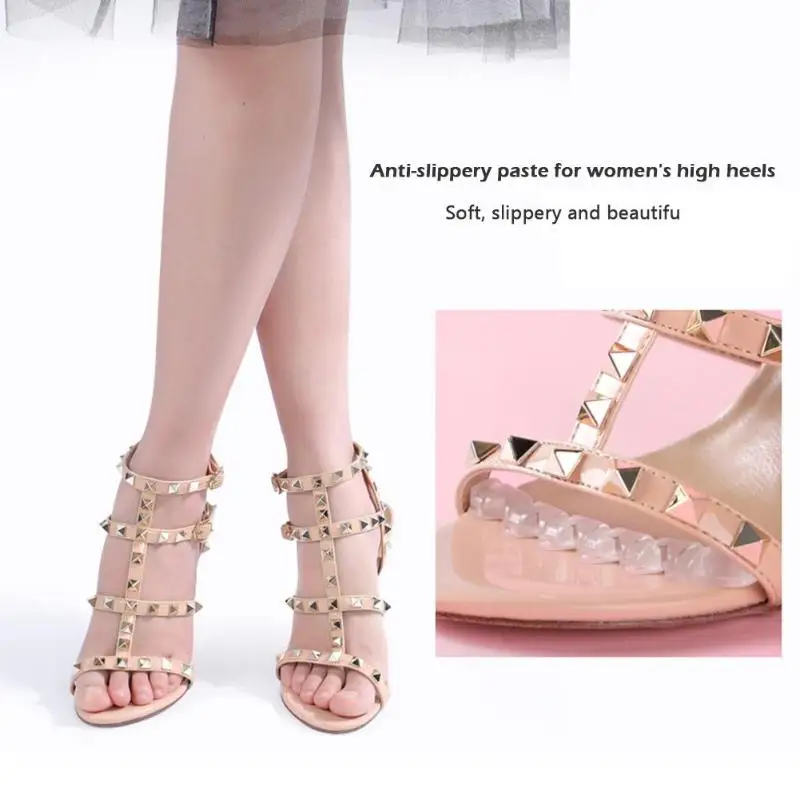 

1 Pair Gel Wave Shape High Heel Pads Invisible Forefoot Anti-skid Insoles
