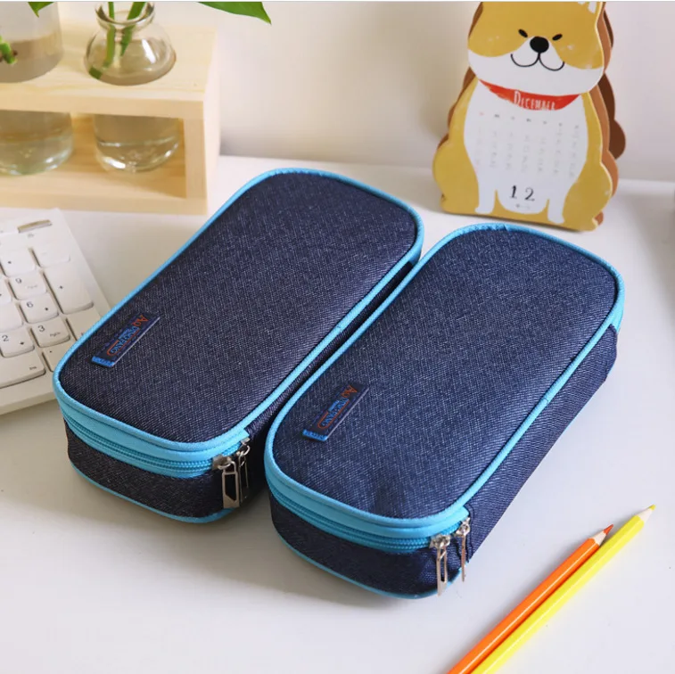 

Korea Multifunction School Pencil Case & Bags Large Capacity Canvas Pen Curtain Box for Boy Girl Kids Gift Stationery Supplies