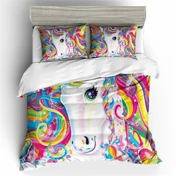

2/3pcs Home Bedding Set Unicorn Series Duvet Cover Pillow Case 4 Size US Twin Full Queen King Bedclothes Quilt Cover