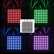 WS2812B Панель Экран 8*8,16*16,8*32 пикселей 256 Пиксели цифровой гибкий ws2812 светодиодный модуль индивидуально адресуемых полный Цвет DC5V