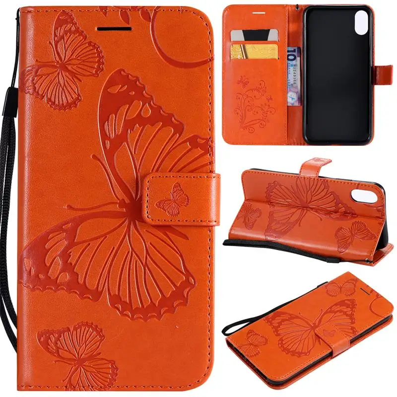 

For iPhone X 9 Case Leather Card Slots Flip Wallet Case For iPhone 6 6Splus 7 8 Plus 9 Plus Case Luxury Cover