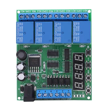 

DC 4-Channel Relay Multifunction Delay Time Relay Timer Switch Relay Module