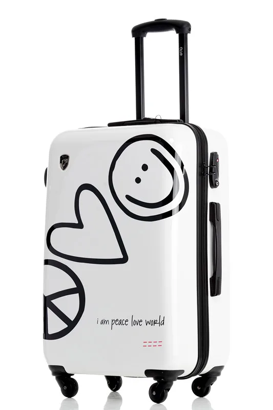 

Cheap Aluminum Frame Luggage Male Female Trolley Case Lock Universal Wheels PILOT