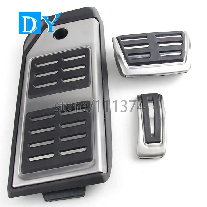 NULLA LHD Stainless Steel Fuel Gas Accelerator Brake Footrest Foot Rest Pedal Pad Plate AT Automatic LDH For Audi Q7 2016-2018 NULLA LHD Stainless Steel Fuel Gas Accelerator Brake Footrest Foot Rest Pedal Pad Plate AT Automatic LDH For Audi Q7 2016-2018