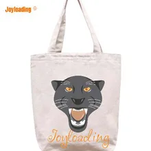 Joyloading модная мультяшная черная леопардовая дизайнерская многоразовые для бакалейный продуктов сумка для покупок на молнии Складная Сумка