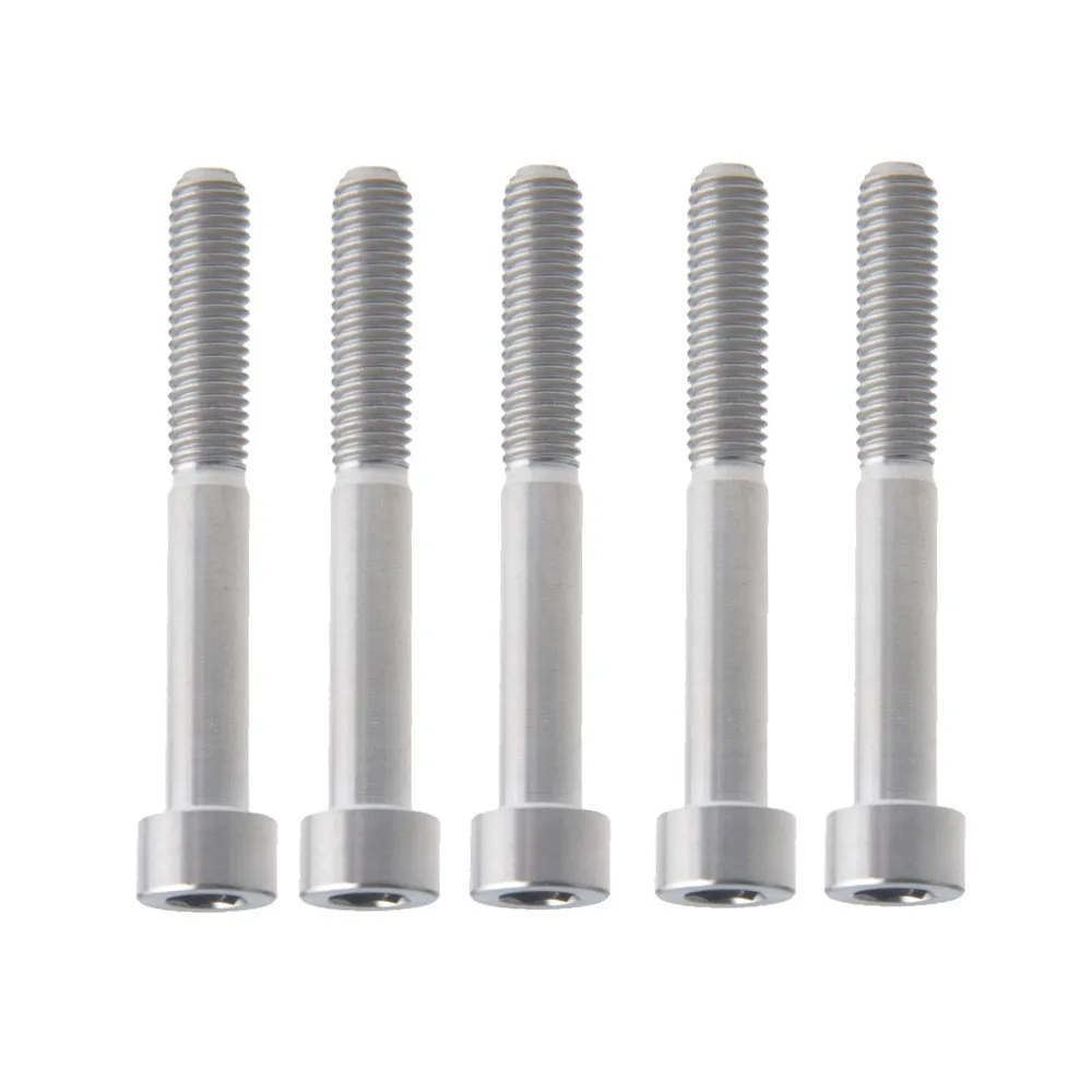 Titanium Ti Bolt Screw Thread Bolts Screws for Bike Bicycle M6x55mm 5