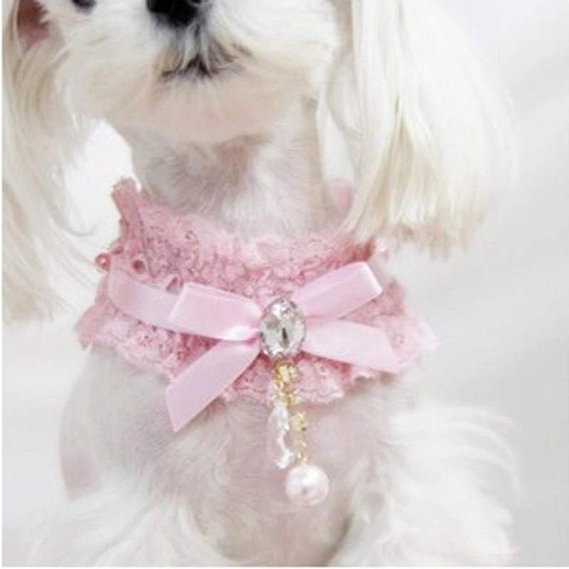 Buy Fashion Adjustable Dog Crystal necklace collar
