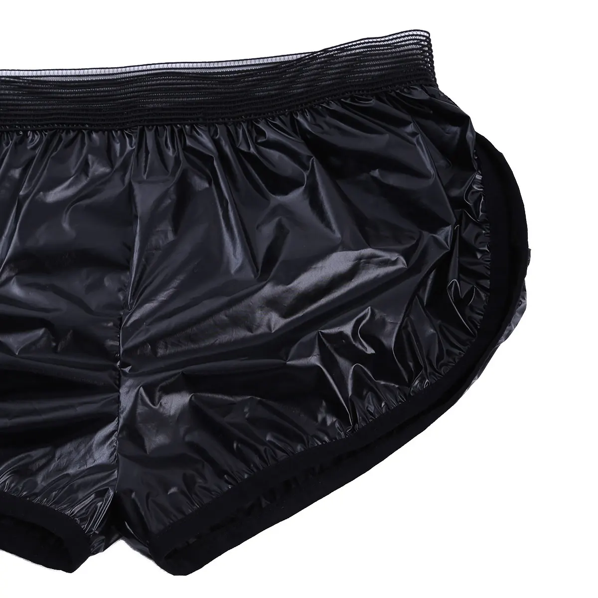 Male Faux Leather Trunk Wet Look Swim Trunks Swimwear Men Swimming Soft Beach Shorts Mens Sports Suits Short Pant Boxer Briefs boxer shorts,swim trunks,swim shorts,men swimsuit