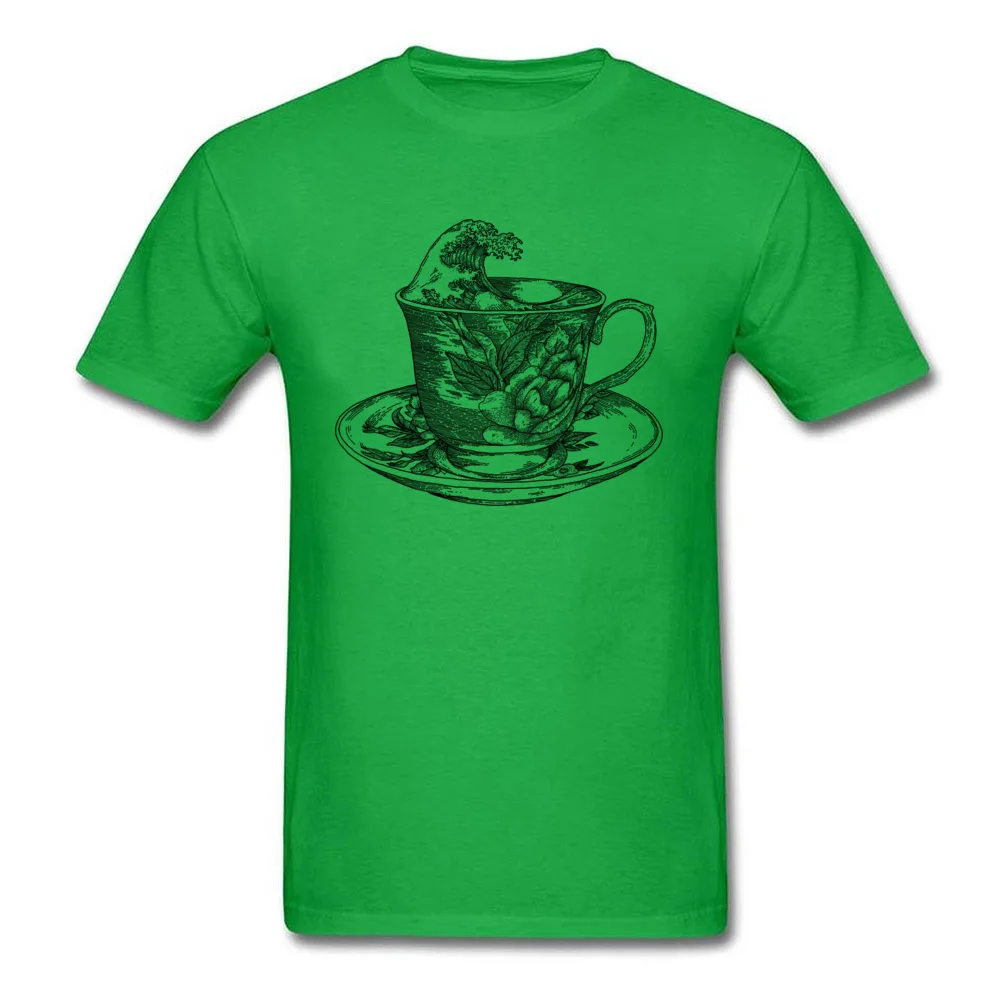 classic cup of coffee and the oriental wave_green