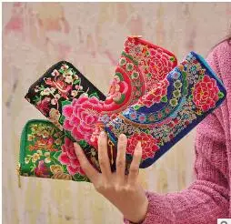 Günstig 2018 Frans G folk stil taschen verfügen über Reißverschluss Geldbörse bestickt lady multi karte handtasche