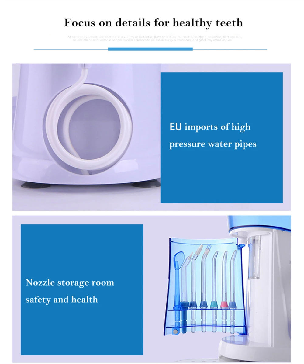 Nicefeel ирригатор для полости рта 1000 мл водный Флоссер Стоматологическая спа-установка Профессиональный флосс ирригатор для полости рта 7 шт. струйный наконечник резервуар для воды