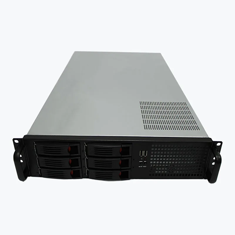 Серверный корпус 6 hot swap drive bays 2U650mm Поддержка HD NVR хранение 19 дюймов стойка