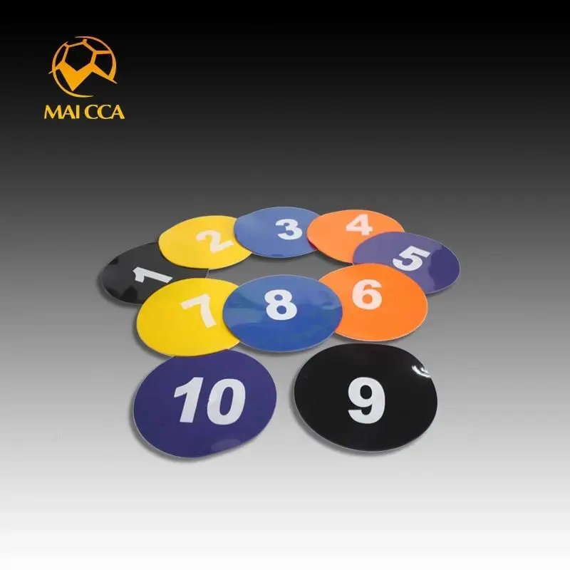 MAICCA Football Disc number 1-10 Rugby Speed Training Cone Track Space Marker outdoor Sport Skating Cross flat Soccer discs MAICCA Football Disc number 1-10 Rugby Speed Training Cone Track Space Marker outdoor Sport Skating Cross flat Soccer discs