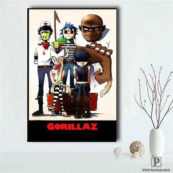 Холст постер из шелковой ткани A-247 на заказ gorillaz& j домашний декор Мода Современный для спальни плакат Размер@ 190414-S-25 - Цвет: Canvas Poster