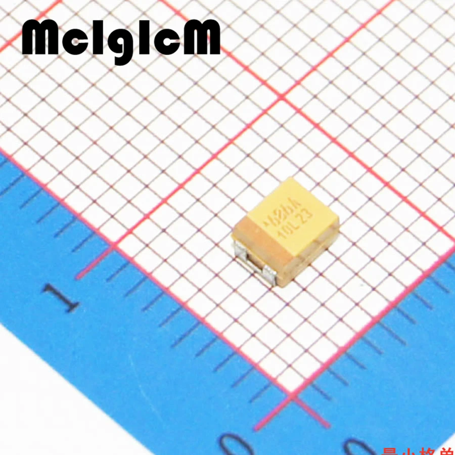 MCIGICM 20 штук B 3528 68 мкФ 10V SMD Танталовый конденсатор с алюминиевой крышкой