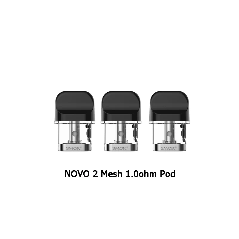 Цвет SMOK Novo 2 Pod vape комплект 800 мАч батарея 2 мл картридж стручка распылитель сетка 1.0ohm DC MTL электронная сигарета испаритель - Цвет: Mesh 1.0ohm Pod