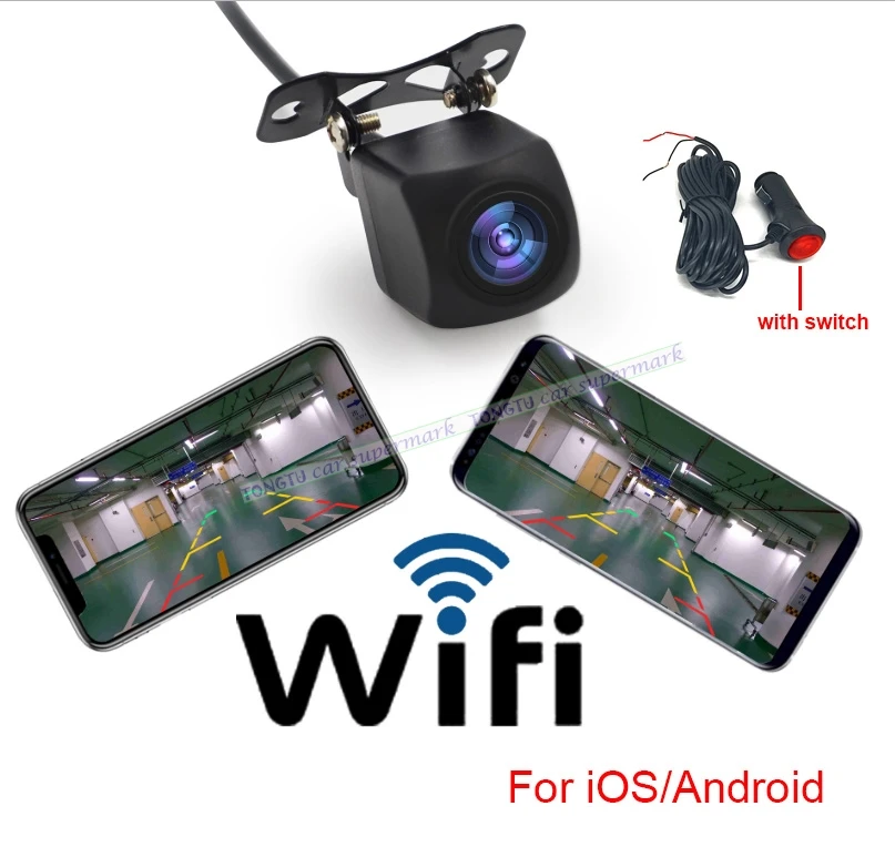 

Mini WIFI Reversing Rear View Camera With Easy Install Car Cigarette lighter Parking Assistance for iPhone and Android