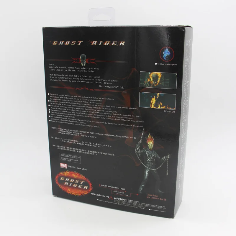 Marvel Ghost Rider 23 см BJD ПВХ фигурка модель игрушки