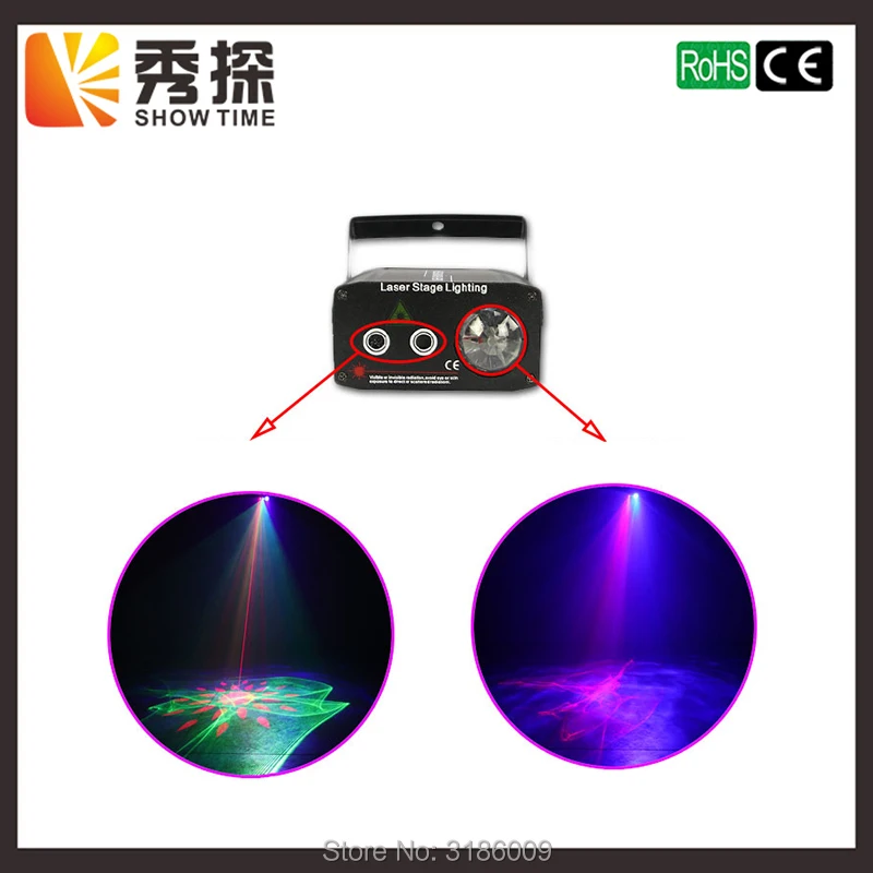

Hot sales Mini LED Wave Laser Stage Lighting Patterns RG Laser 3W Led Blue Wave Effect Scanner For DJ Disco Party Club Light