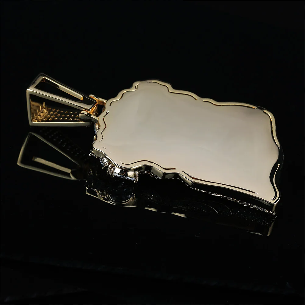 Ожерелье и кулон GUCY с большим Иисусом цепью для тенниса золотого цвета со