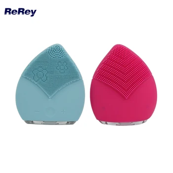 

Silicone Facial Cleanser Sonic Face Cleansing Brush Facial Massager Electric Face Cleanser Vibrate Waterproof Skin Care Device