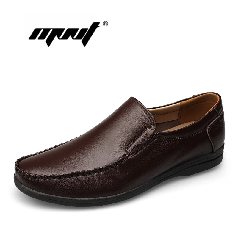 Genuine Leather Handmade Men Flats Shoes Fashion Casual Loafers Shoes Plus Size Moccasins For Men zapatillas