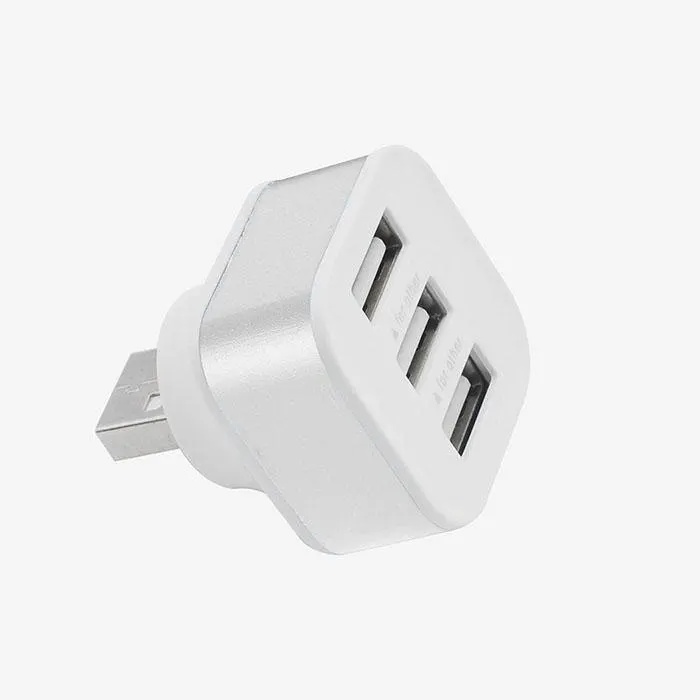 Портативный 3 Порты USB2.0 HUB адаптер Повседневное и легкий случайный общего