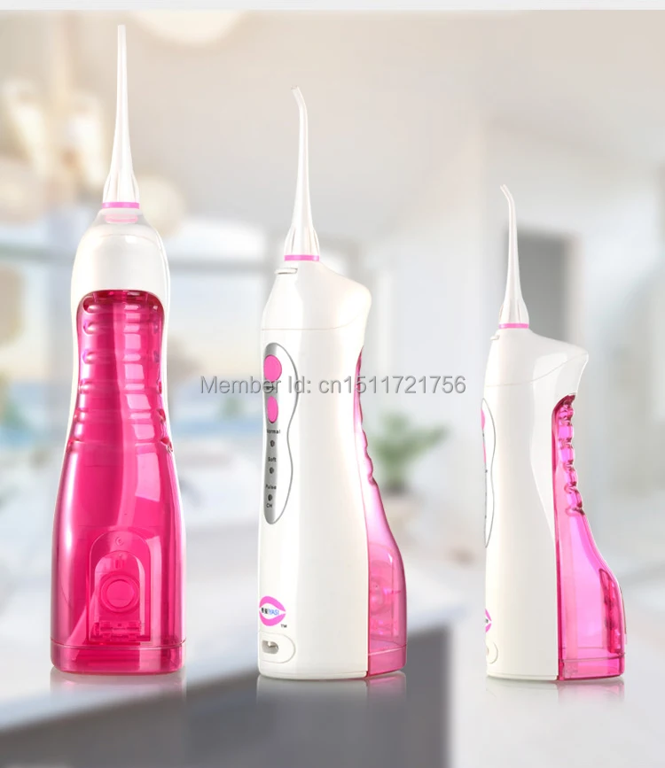 

YASI FL-V8 Rechargeable Waterproof Water Jet Flosser Portable Water Pick Teeth Cleaner Red Color