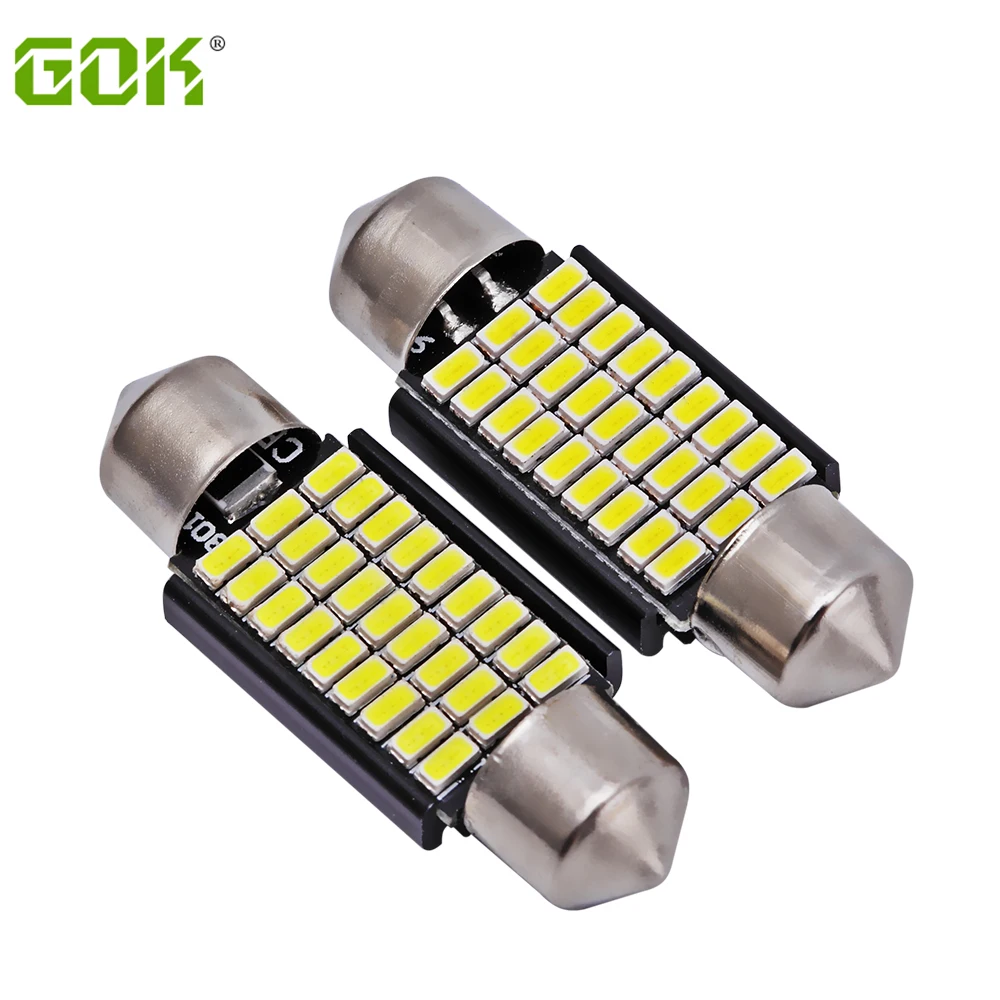 100 x Festoon 36MM led Dome C5W led 3014 led 27SMD festoon LED light Canbus Car Licence Plate Light Auto Dome lamp Reading Bulb