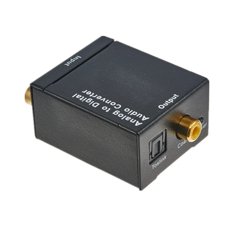 tAnalog to Digital Audio Converter Adapter Switch Split Stereo RL to Toslink,RCA Connector for Smart Home Free Shipping (1)
