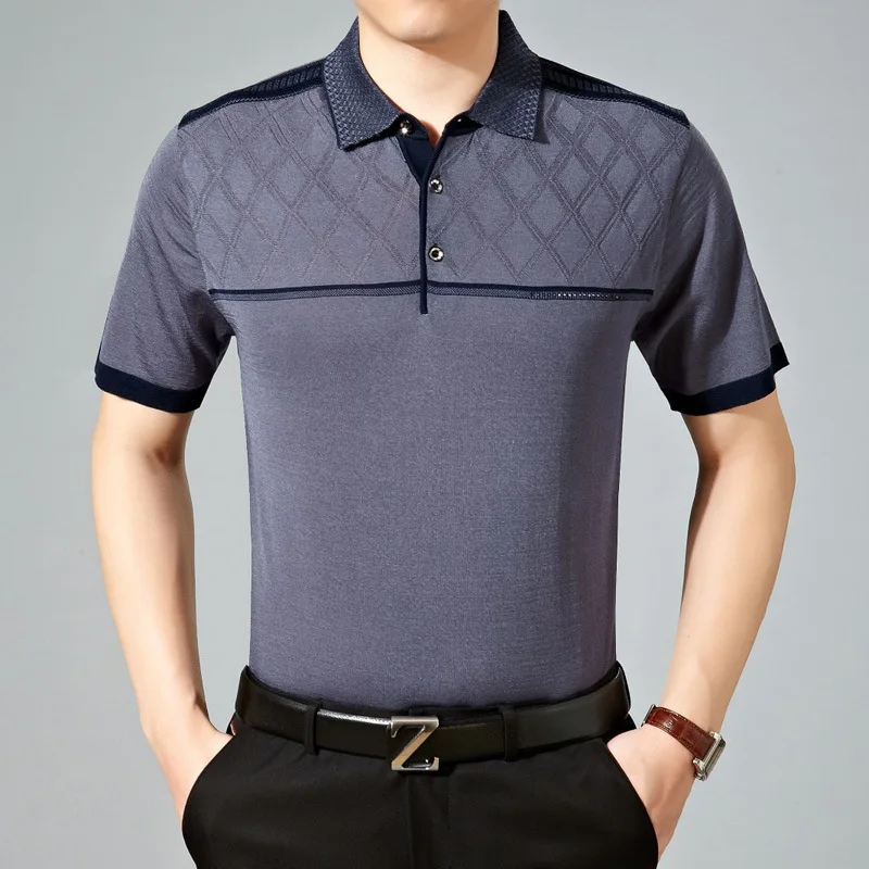 camisa polo de seda