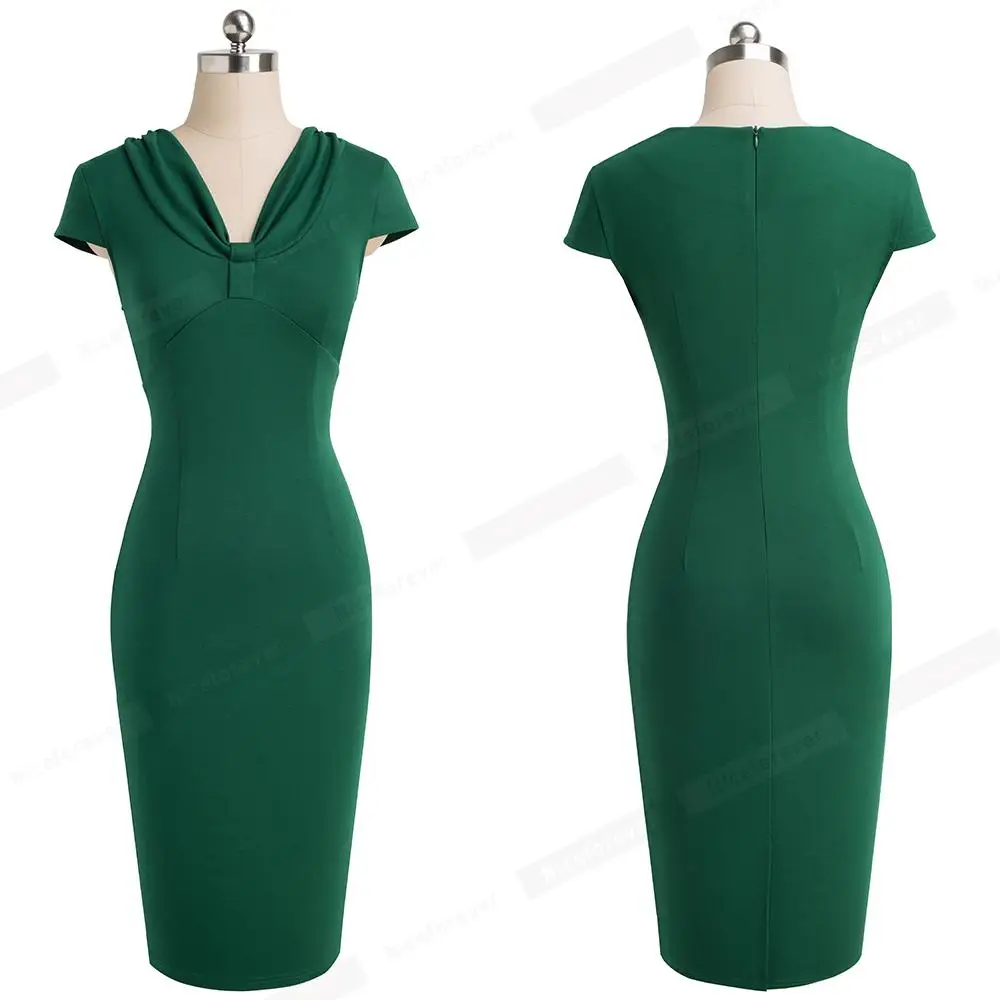 Женское элегантное контрастное Платье-футляр с асимметричным вырезом, в деловом стиле, облегающее платье-футляр HB546