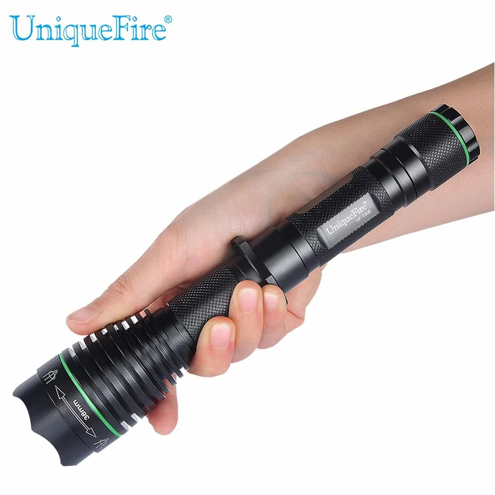 UniqueFire UF-1508-38 Zoomable Cree XM-LXM-L2 T6 LED Flashlight Torch 1200 Lumens 3-Modes Flood-to-Throw Memory (118650)7