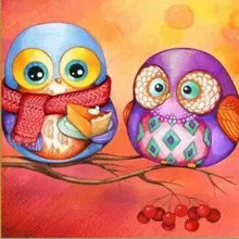 Алмазная живопись на заказ мультфильм Милая Алмазная картина Сова eigen foto икона алмазной вышивки costura acessorios para costura