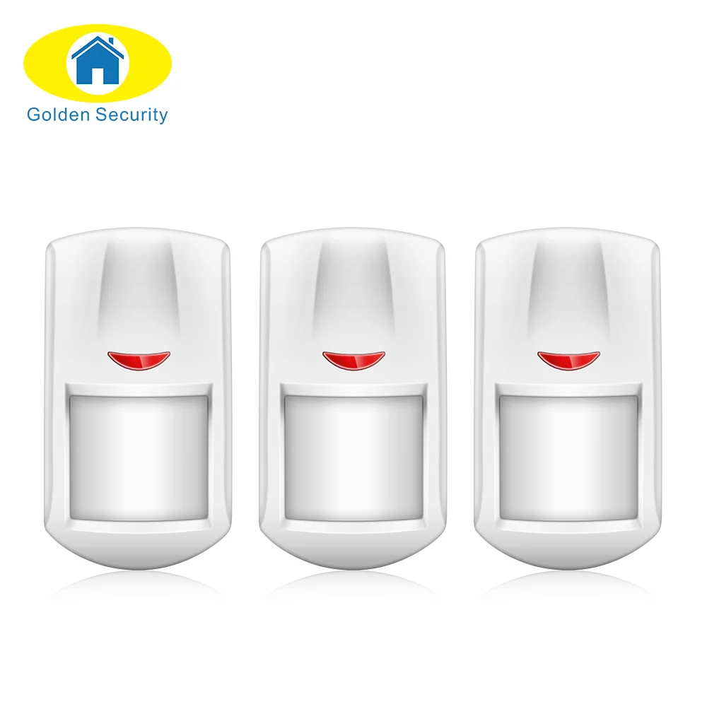bilder für Golden Security 3 teile/5 teile lot Intelligente Bewegungssensor mit erfassungsbereich Für G90B GSM Sicheres System 433 mhz home alarm sensor bilder für Golden Security 3 teile/5 teile lot Intelligente Bewegungssensor mit erfassungsbereich Für G90B GSM Sicheres System 433 mhz home alarm sensor