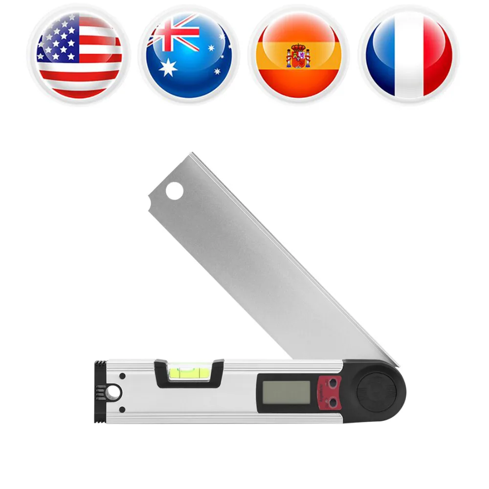 

Digital Protractor Level Finder Inclinometer Angle Ruler LCD Display Adjustable Level Measuring Carpenter Tools Angle Tester