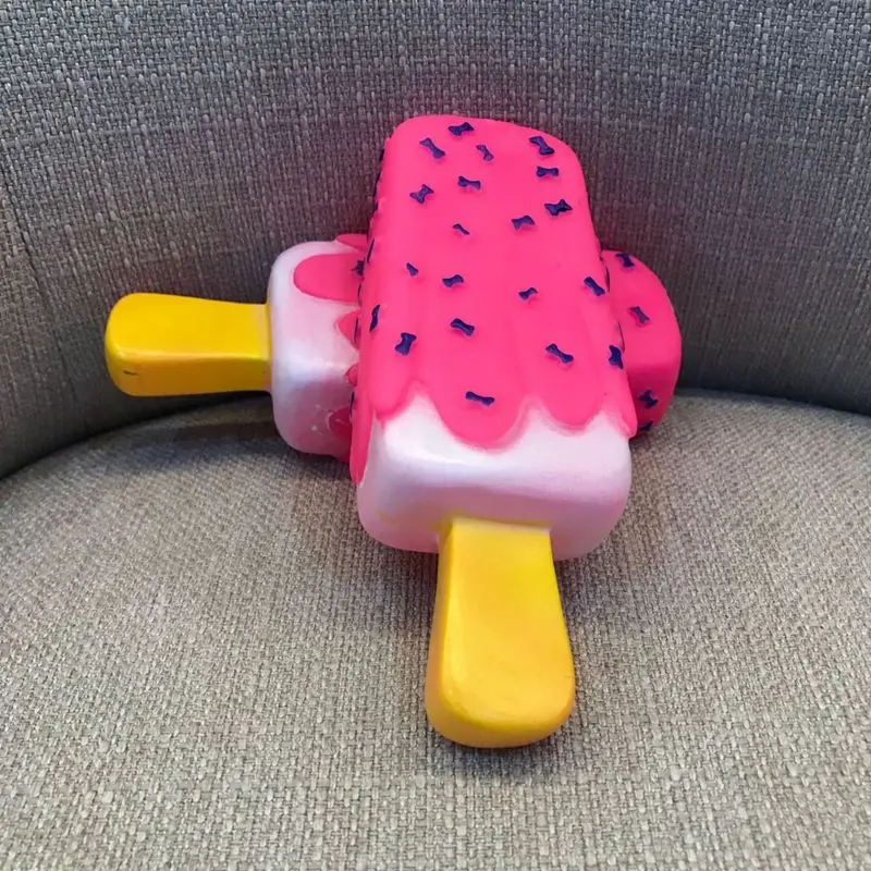 Домашние питомцы собаки интерактивные Мороженое прочный игрушки-Жвачки изготовлен из нетоксичного резиновые собак упражнения скрипучий игрушки