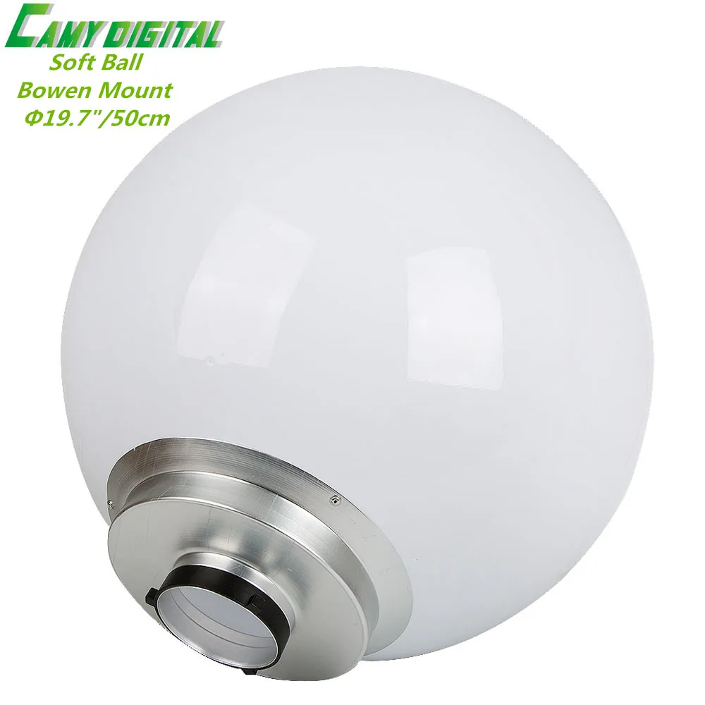 

Professional Studio Flash Accessories 19.7"/50cm Universal Soft Ball Dome Diffuser Wide Angle Soft Focus Shade For Bowen Mount