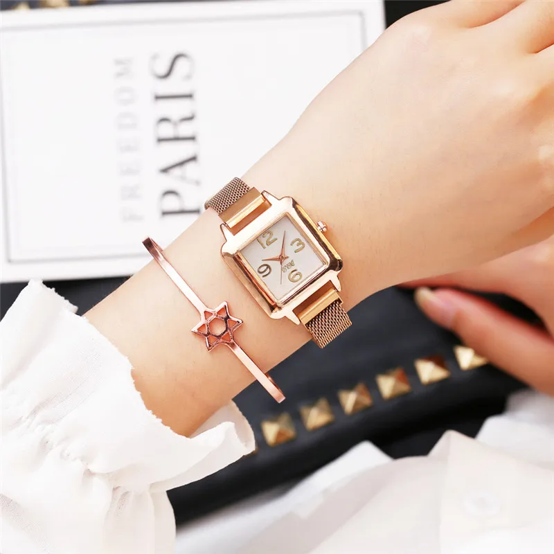 

2019 Women Bracelet Watch Luxury Brand Steel Ladies Quartz Wristwatches Fashion Crystal Female ClockReloj Mujer Montre Femme